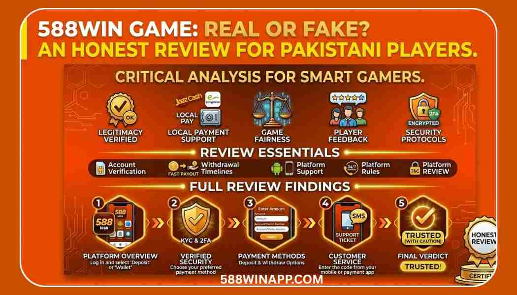 588win Game Real Or Fake - Complete Real Honest Review For Paki Players